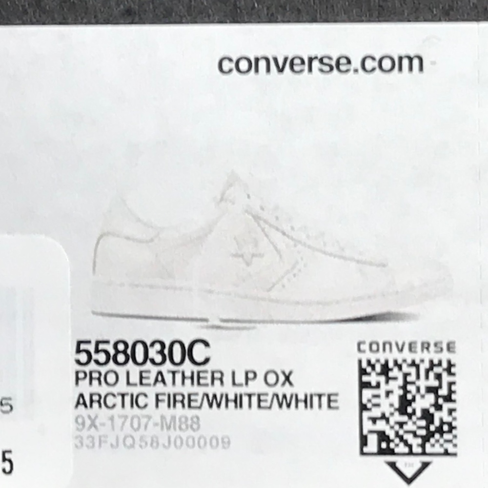 Converse Pro Leather LP Ox Artic Fire White Shoes - Picture 8 of 8